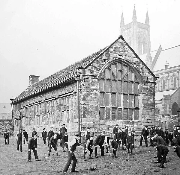 Boys at Bolton Grammar School playing Rugby