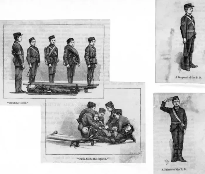 Framed Print : Boys Brigade Drills 19C Framed Print : Boys Brigade Drills 19C