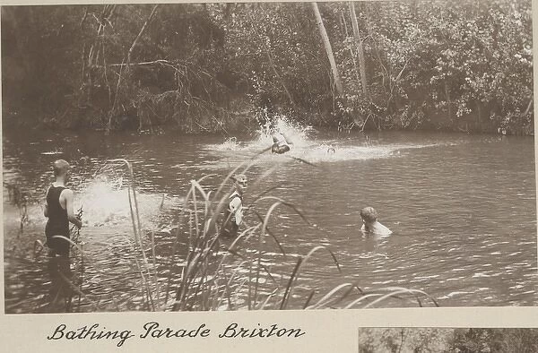 Boys of Brixton Scout Troop, South Africa, bathing