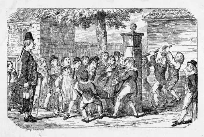 Framed Print : Boys Bullying Cruikshank Framed Print : Boys Bullying Cruikshank