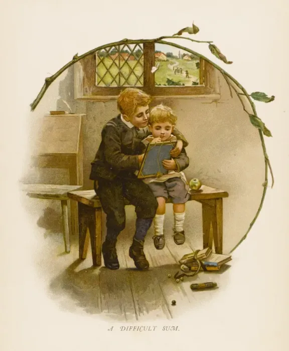Framed Print : Boys in Classroom Framed Print : Boys in Classroom