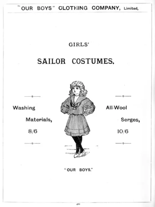 Framed Print : Our Boys Clothing Company, advertisement for clothes Framed Print : Our Boys Clothing Company, advertisement for clothes