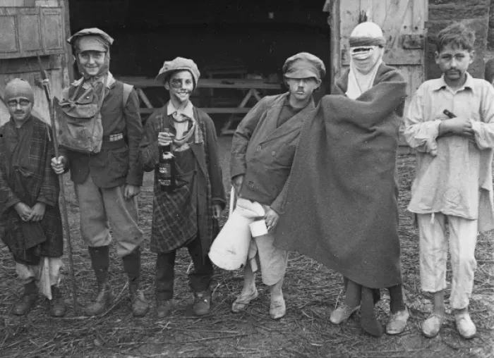 Framed Print : Boys Club, fancy dress, circa 1930 Framed Print : Boys Club, fancy dress, circa 1930
