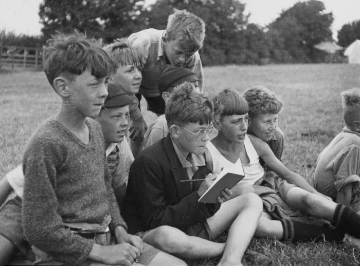 Framed Print : Boys Club field work 1934 Framed Print : Boys Club field work 1934