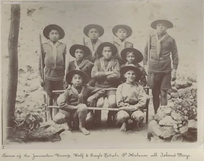 Framed Print : Boys of Jamestown Scout Troop, St Helena Framed Print : Boys of Jamestown Scout Troop, St Helena