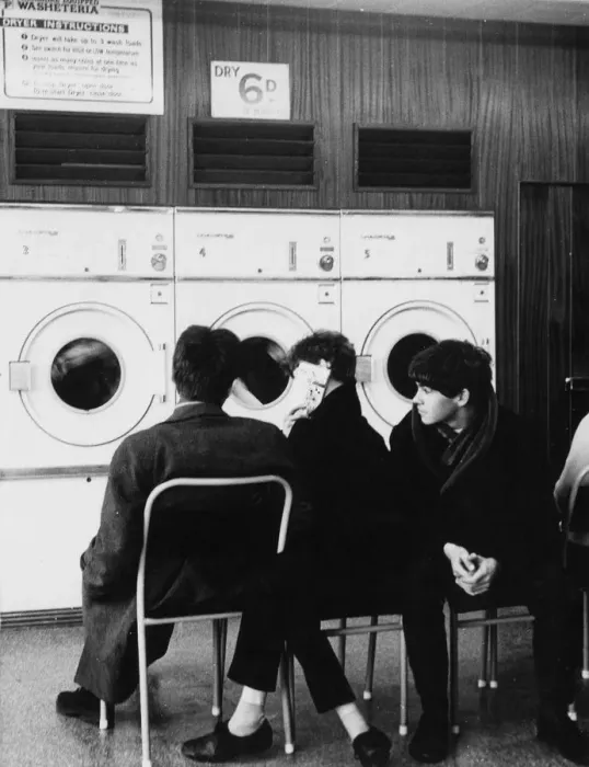 Framed Print : BOYS IN LAUNDRETTE Framed Print : BOYS IN LAUNDRETTE