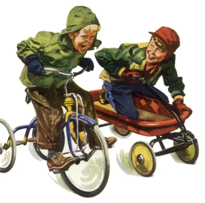 Framed Print : Boys Race Each Other Date: 1948 Framed Print : Boys Race Each Other Date: 1948