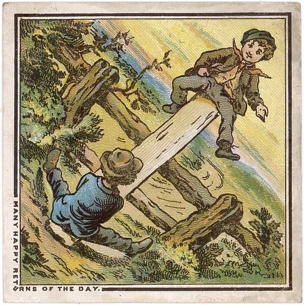 Boys on See-Saw  /  C19Th
