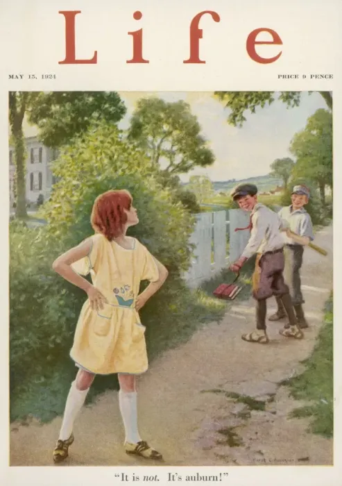 Framed Print : Boys Tease Redhead 1924 Framed Print : Boys Tease Redhead 1924