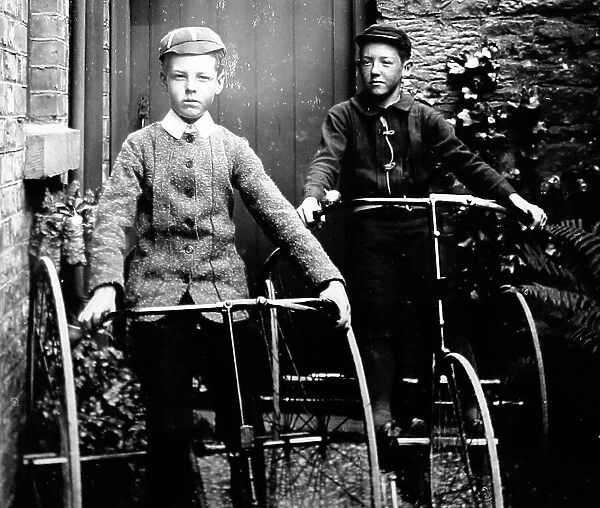 Boys on Tricycles - early 1900s