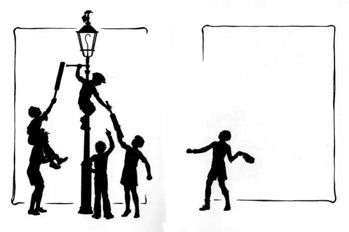Framed Print : Boys try to reach Jack Sparrow on top of lamp post Framed Print : Boys try to reach Jack Sparrow on top of lamp post
