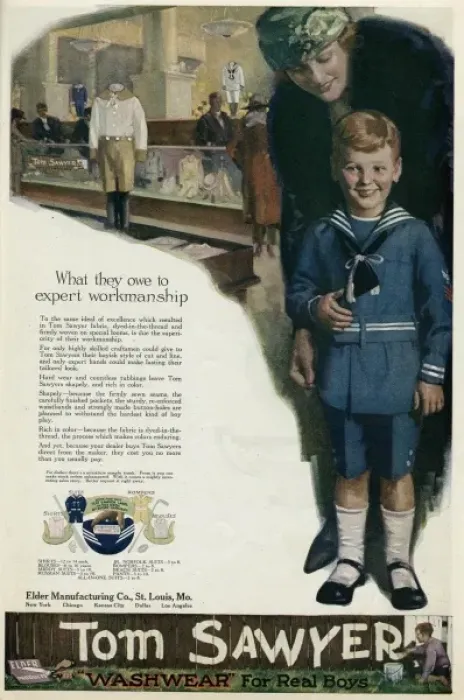 Framed Print : BOYS WEAR ADVERT 1920 Framed Print : BOYS WEAR ADVERT 1920