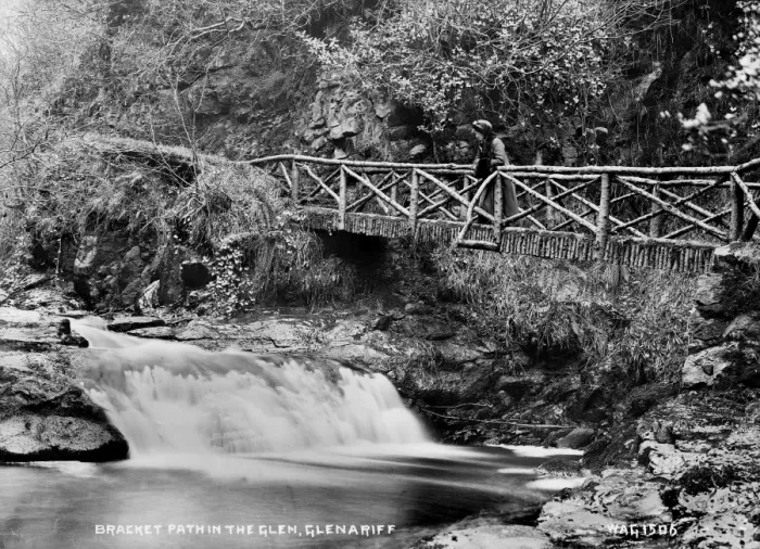 Framed Print : Bracket Path in the Glen, Glenariff Framed Print : Bracket Path in the Glen, Glenariff