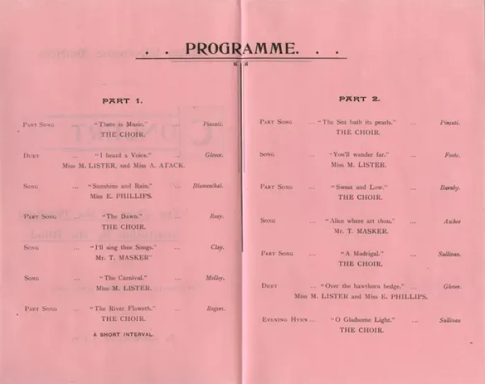 Framed Print : Bradford workhouse concert programme Framed Print : Bradford workhouse concert programme