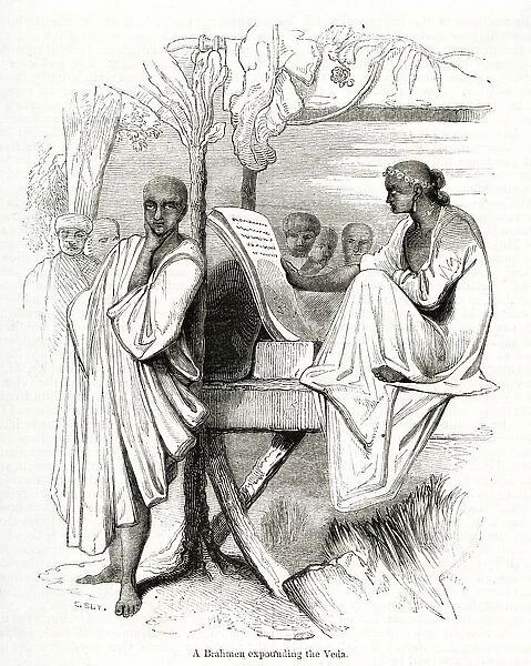 Brahmin expounding the Veda, India