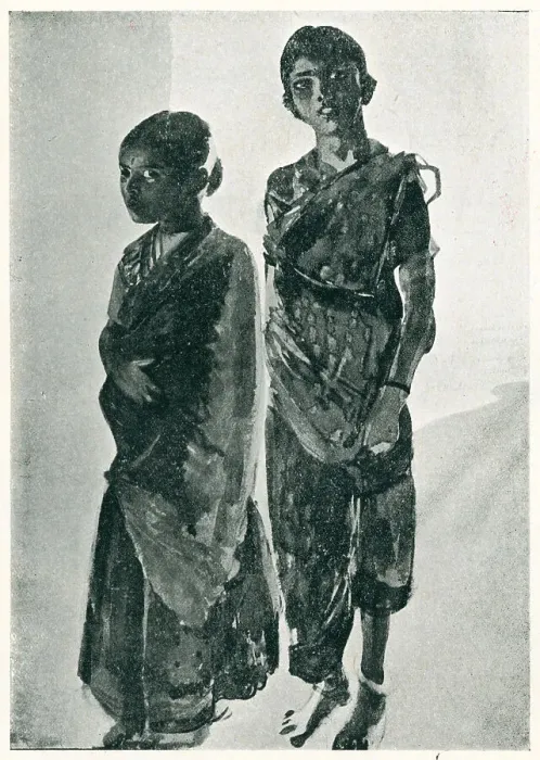 Framed Print : Two Brahmin Girls Framed Print : Two Brahmin Girls