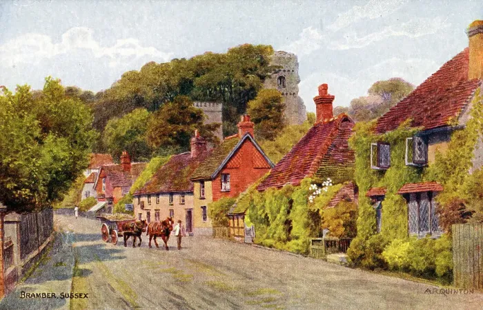 Framed Print : Bramber, nr. Steyning, West Sussex Framed Print : Bramber, nr. Steyning, West Sussex