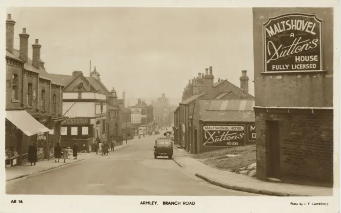 Framed Print : Branch Road (Showing the Malt Shovel Inn) Framed Print : Branch Road (Showing the Malt Shovel Inn)