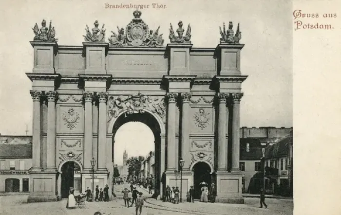 Framed Print : Brandenburg Gate, Luisenplatz, Potsdam, Germany Framed Print : Brandenburg Gate, Luisenplatz, Potsdam, Germany