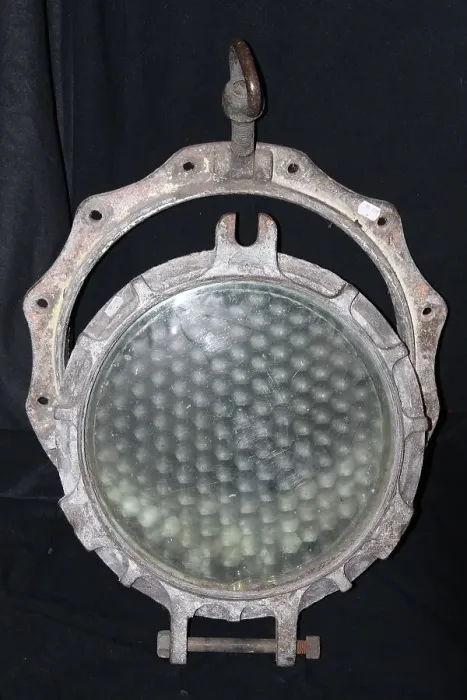 Framed Print : Brass porthole with original glazing Framed Print : Brass porthole with original glazing