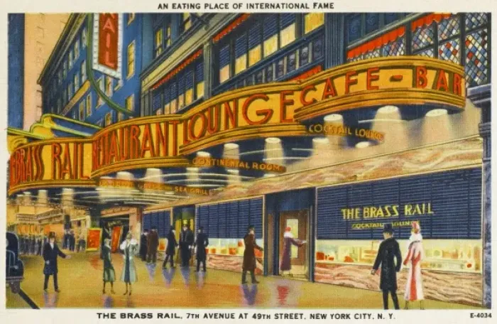 Framed Print : Brass Rail Restaurant, New York Framed Print : Brass Rail Restaurant, New York
