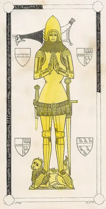 Framed Print : Brass Rubbing, Sir Nicholas Dagworth, Blickling Church Framed Print : Brass Rubbing, Sir Nicholas Dagworth, Blickling Church