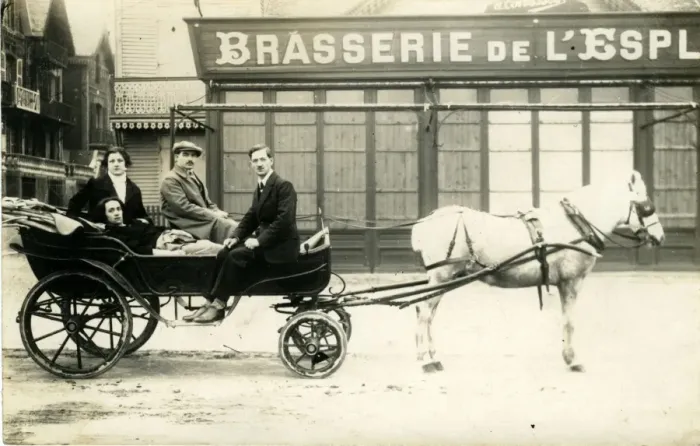 Framed Print : Brasserie de l Esplanade, Esplanade Parmentier, Berck Sur Me Framed Print : Brasserie de l Esplanade, Esplanade Parmentier, Berck Sur Me