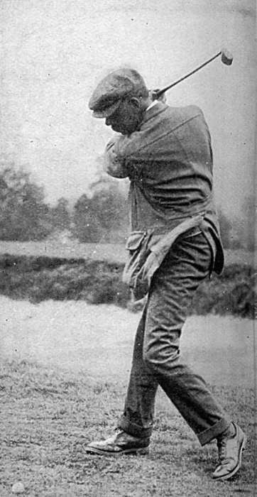 Framed Print : Brassey shot : top of swing - action shot of James Braid Framed Print : Brassey shot : top of swing - action shot of James Braid