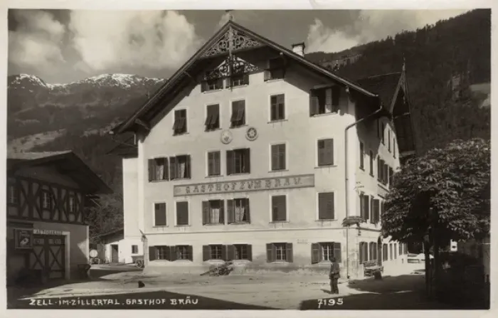 Framed Print : Brau guesthouse, Zell im Zillertal, Tyrol, Austria Framed Print : Brau guesthouse, Zell im Zillertal, Tyrol, Austria