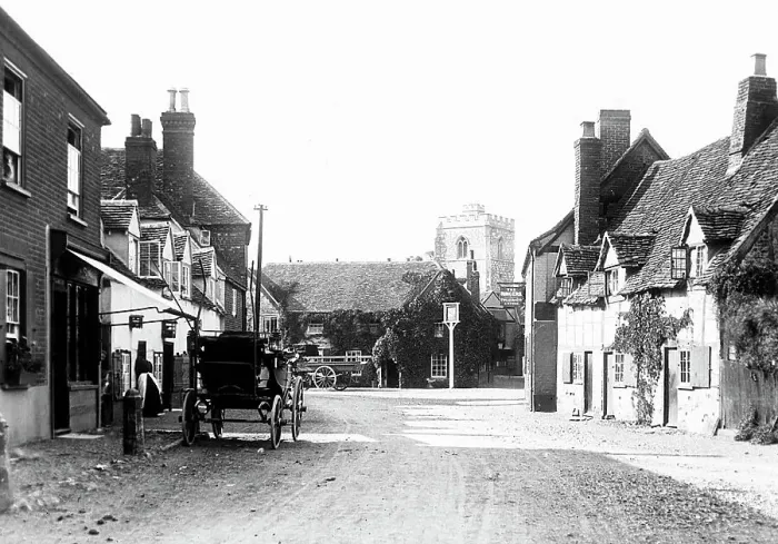 Framed Print : Bray Village Victorian period Framed Print : Bray Village Victorian period