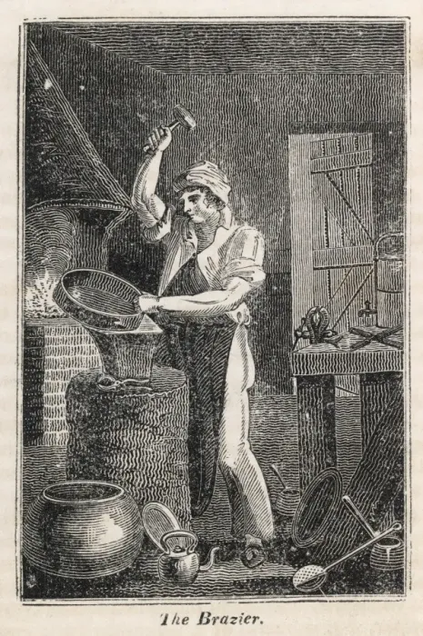 Framed Print : The Brazier 1827 Framed Print : The Brazier 1827