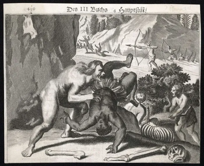 Framed Print : Brazilian cannibals, 1530 Framed Print : Brazilian cannibals, 1530