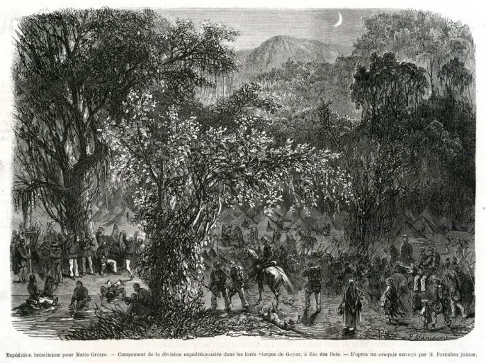 Framed Print : Brazilian expedition in the Forests of Goias Framed Print : Brazilian expedition in the Forests of Goias