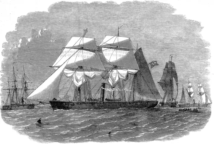 Framed Print : Brazilian Gun-boat Squadron, 1858 Framed Print : Brazilian Gun-boat Squadron, 1858