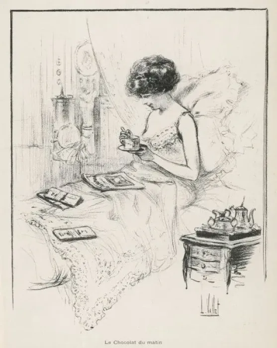 Framed Print : Breakfast in Bed 1908 Framed Print : Breakfast in Bed 1908