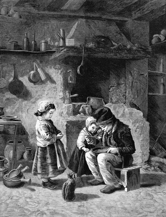 Framed Print : Breakfast by Edouard Frere Framed Print : Breakfast by Edouard Frere