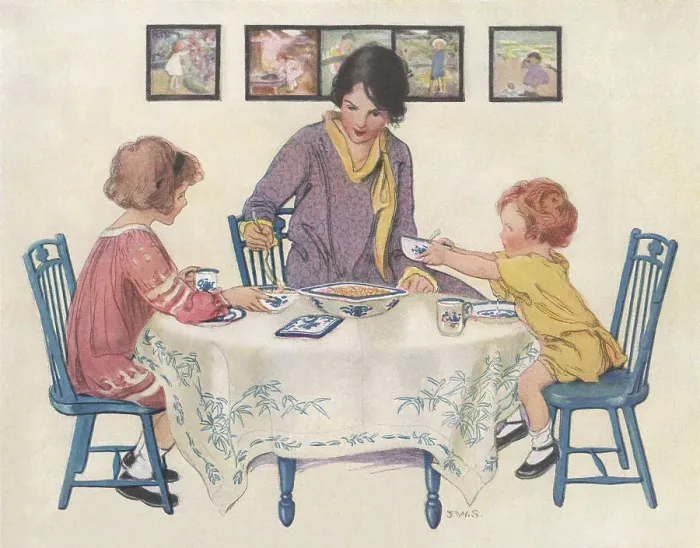 Framed Print : Breakfast with Mother Framed Print : Breakfast with Mother