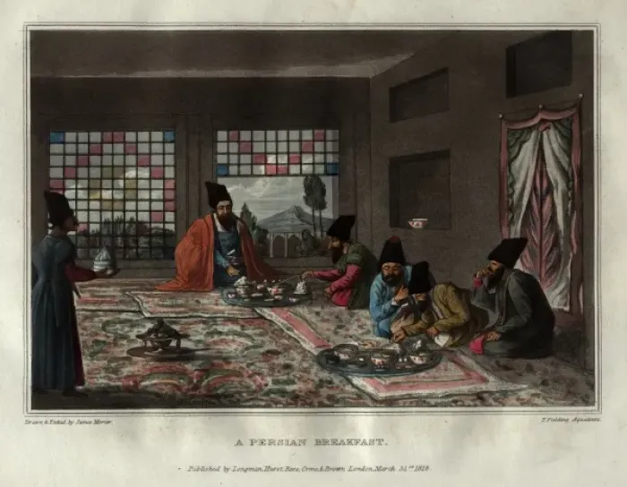 Framed Print : Breakfast in a Persian house Framed Print : Breakfast in a Persian house
