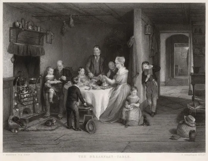 Framed Print : BREAKFAST / VILLAGE HOME Framed Print : BREAKFAST / VILLAGE HOME