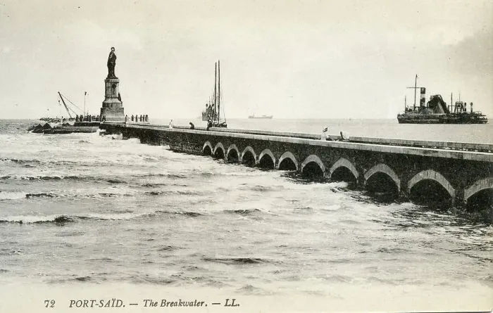 Framed Print : The Breakwater, Port Said, Egypt Framed Print : The Breakwater, Port Said, Egypt