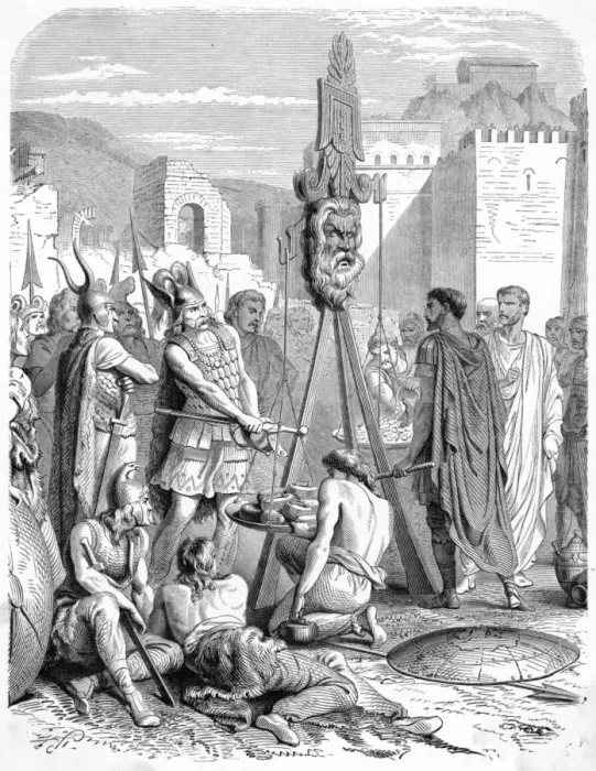 Framed Print : Breenus and his Sword Framed Print : Breenus and his Sword