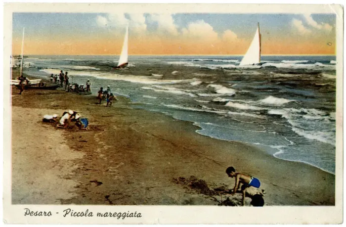 Framed Print : A breezy day on the beach, Pesaro, Italy Framed Print : A breezy day on the beach, Pesaro, Italy