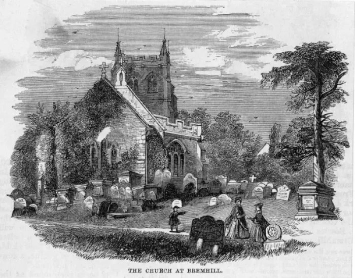 Framed Print : BREMHILL. The church at Bremhill, Wiltshire Framed Print : BREMHILL. The church at Bremhill, Wiltshire