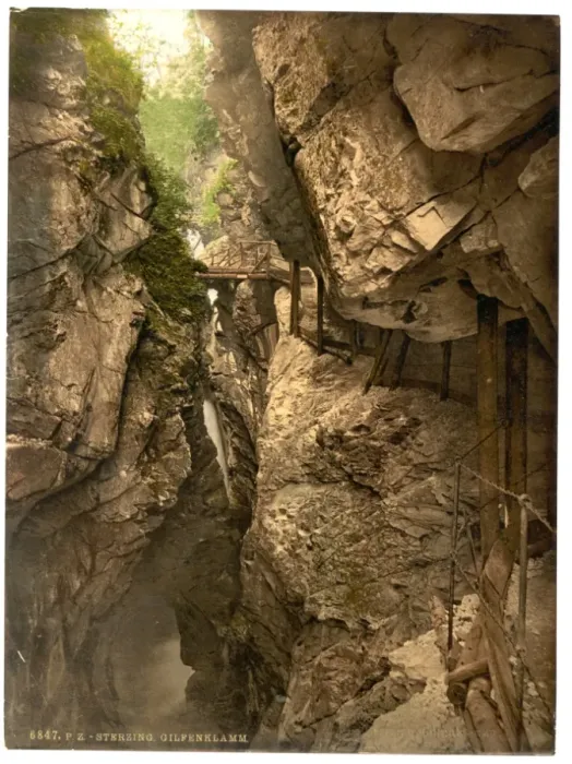 Framed Print : Brenner Railway, Sterznig Glifenklamm (i. e. Gilfenklamm), T Framed Print : Brenner Railway, Sterznig Glifenklamm (i. e. Gilfenklamm), T