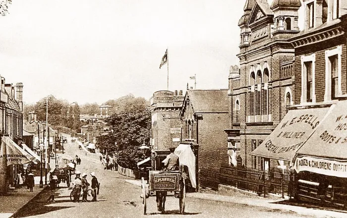 Framed Print : Brentwood Warley Road early 1900s Framed Print : Brentwood Warley Road early 1900s