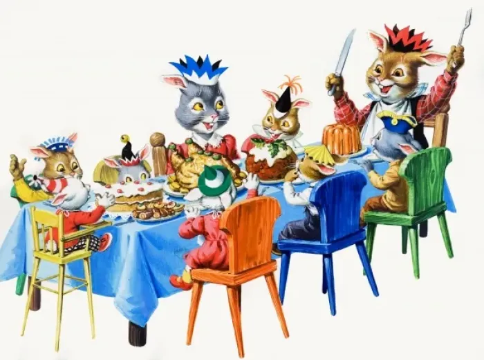 Framed Print : Brer Rabbits Christmas Meal Framed Print : Brer Rabbits Christmas Meal