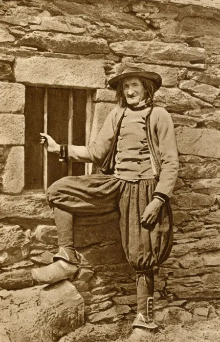 Framed Print : Breton peasant, Brittany, Northern France Framed Print : Breton peasant, Brittany, Northern France
