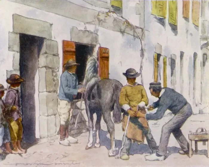 Framed Print : Breton Smithy / 19147 Framed Print : Breton Smithy / 19147