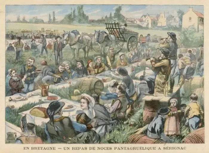 Framed Print : Breton Wedding Feast Framed Print : Breton Wedding Feast