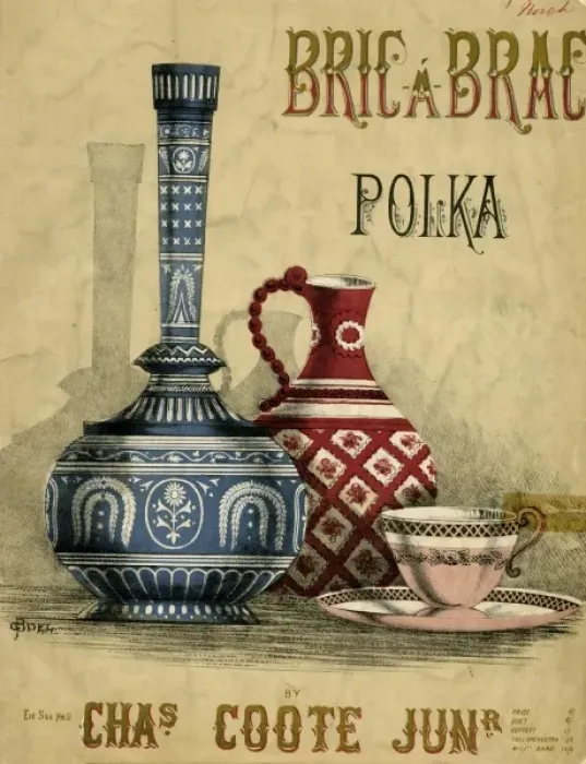 Framed Print : Bric a Brac Polka Framed Print : Bric a Brac Polka